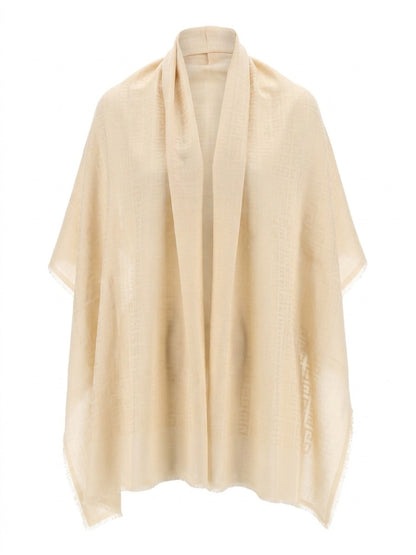 Givenchy Beige Silk Scarf