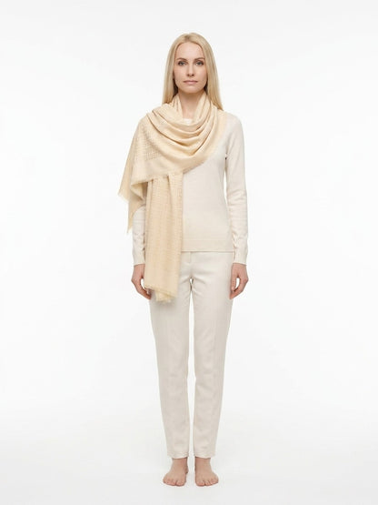 Givenchy Beige Silk Scarf
