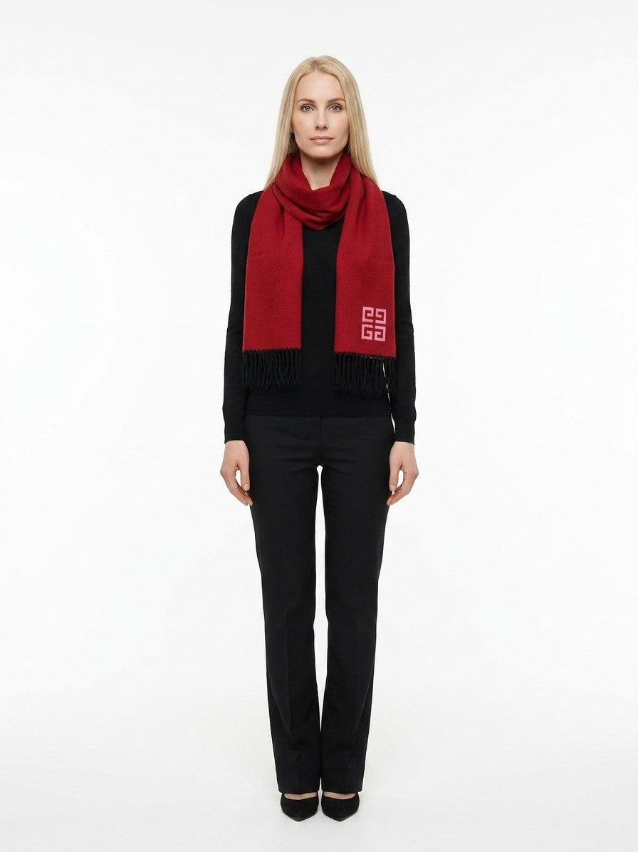 Givenchy Bicolor Wool Scarf
