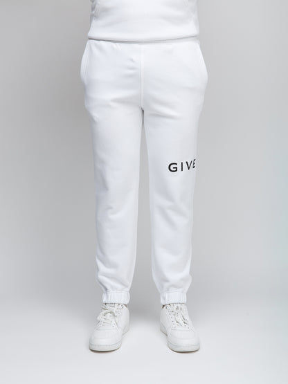 Givenchy White Cotton Joggers (Workout Pants)