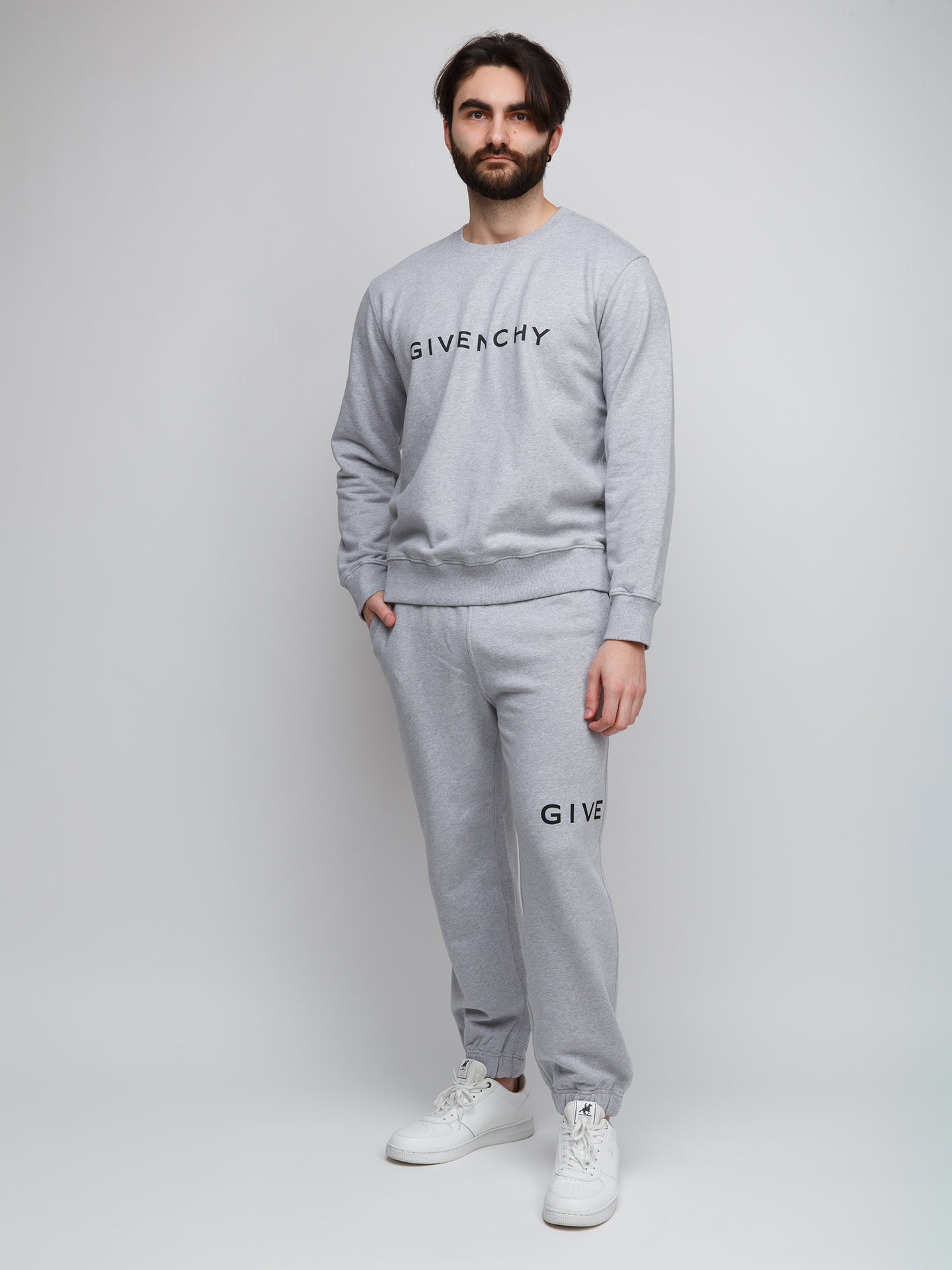 Givenchy Gray Cotton Sweatshirt