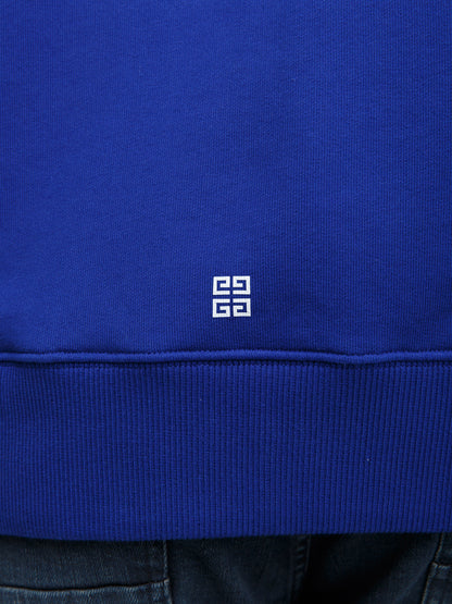 Givenchy Blue Cotton Hoodie