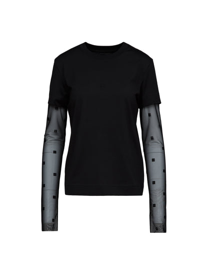 Givenchy Black Cotton Long Sleeve T-Shirt