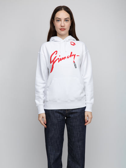 Givenchy White Cotton Hoodie