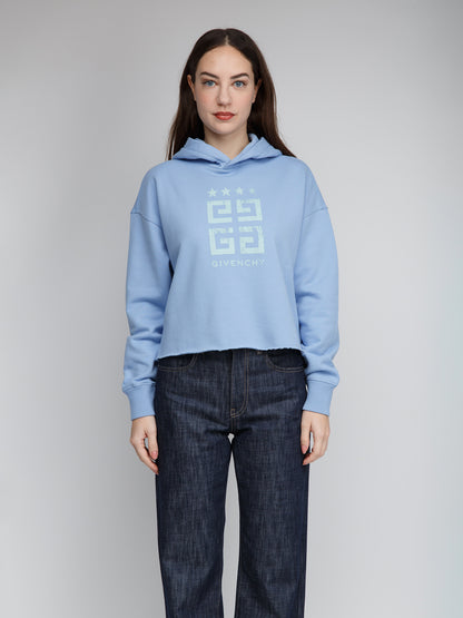 Givenchy Blue Cotton Sweatshirt