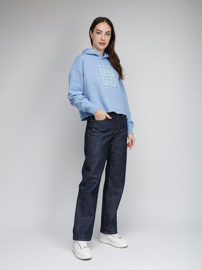 Givenchy Blue Cotton Sweatshirt