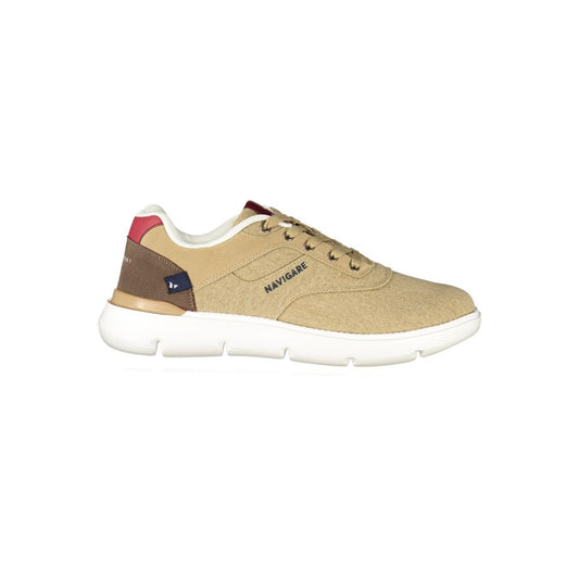 Navigare Brown Polyester Men's Sneaker