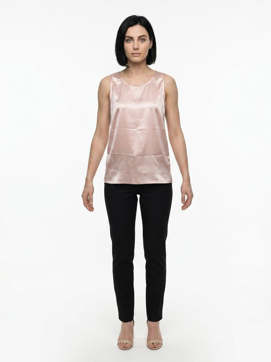 Dolce & Gabbana Pink Elastane Tank Tops