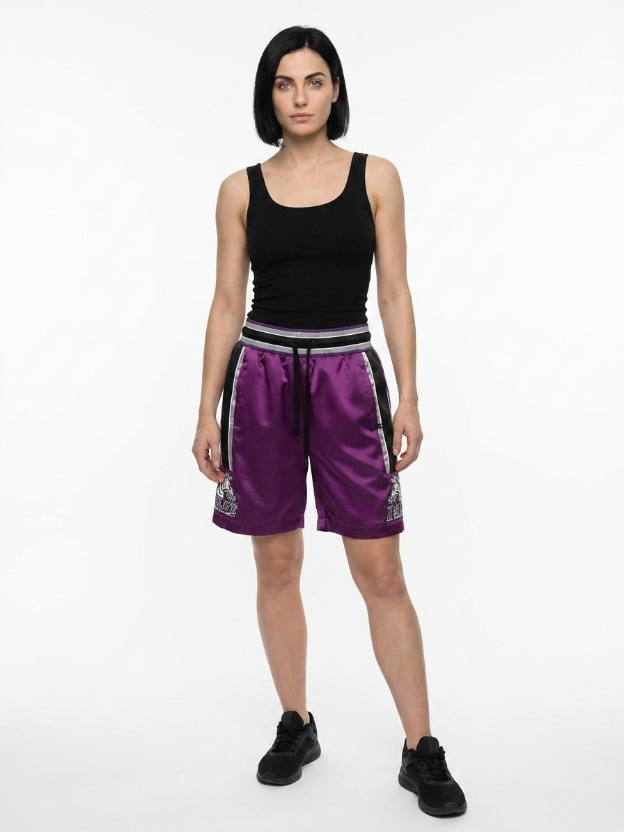 Dolce & Gabbana Purple Polyester Bermuda Shorts