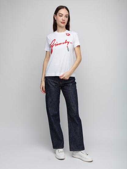 Givenchy White Cotton T-Shirt