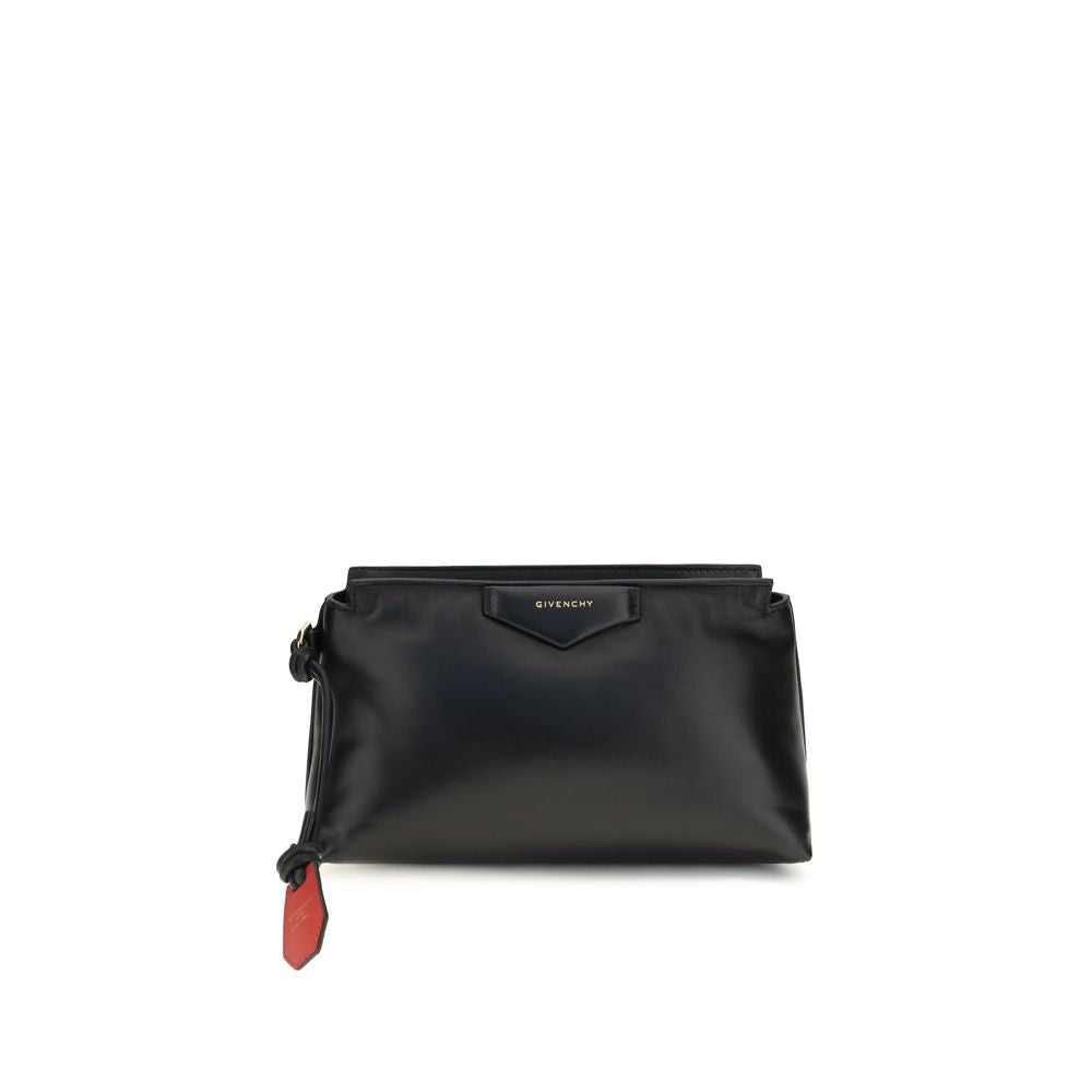 Wallet by Givenchy for women in lambskin leather & canvas black, gold & signature showcases a enchanting silhouette, artfully detailed with the signature style of the Antigona Lambskin Leather & Canvas Wallet and functional .