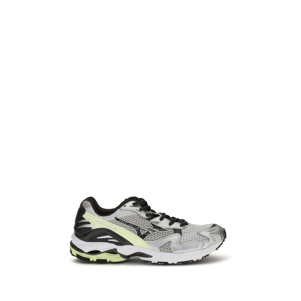 Athletic Sneakers by MIZUNO for men in nylon suede leather & carbon gray presents a sleek silhouette, perfectly capturing the athletic style essence of Rider Men's Athletic Nylon Suede Leather & Carbon Sneakers with its sleek design and premium finish.