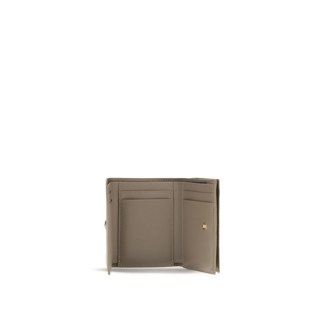 Cardholder Wallet by Fendi for women in bos taurus calfskin leather beige, gold & monogram features a sleek silhouette, showcasing the sleek Bos Taurus Calfskin Leather Cardholder Wallet design with sophisticated card-organization compact-design trifold coin-purse for a premium look.