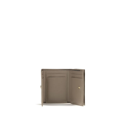 Cardholder Wallet by Fendi for women in bos taurus calfskin leather beige, gold & monogram features a sleek silhouette, showcasing the sleek Bos Taurus Calfskin Leather Cardholder Wallet design with sophisticated card-organization compact-design trifold coin-purse for a premium look.