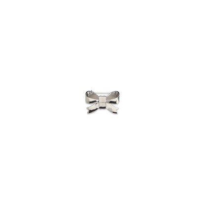 Booche by Self-Portrait for women in bos taurus calfskin leather silver showcases a stylish silhouette, artfully capturing the essence of the stylish Women's Silver Brass & Crystal Booche design for a truly stylish finish.