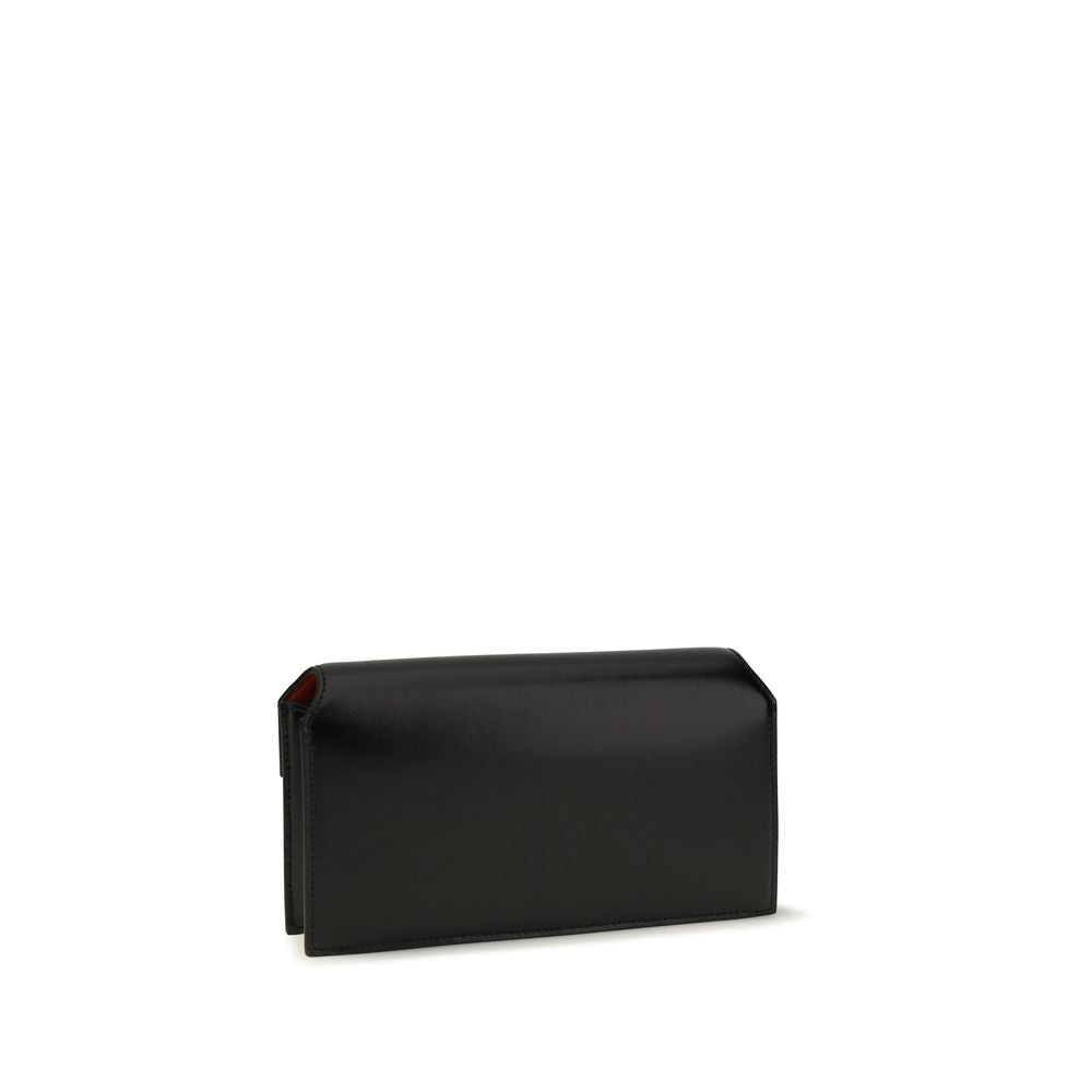 Cardholder Wallet by Givenchy for women in bos taurus calfskin leather black, gold & signature presents a architectural silhouette from the Antigona Bos Taurus Calfskin Leather Cardholder Wallet collection, showcasing architectural card-organization for a architectural finish.
