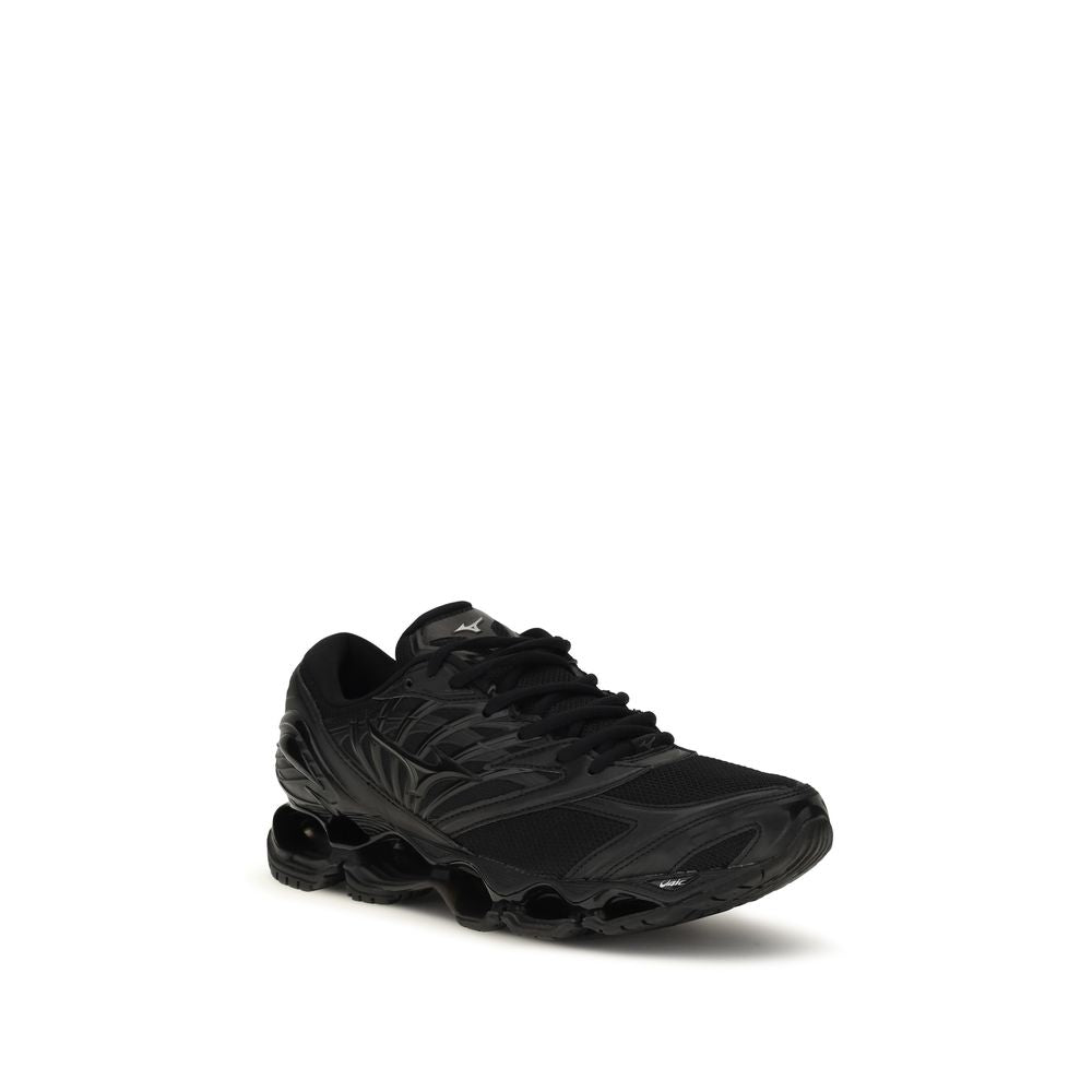 Athletic Sneakers by MIZUNO for men in carbon fabric black features an effortless chic silhouette, showcasing the signature athletic style of the Men's Athletic Carbon Fabric Sneakers collection with a truly effortless chic finish.