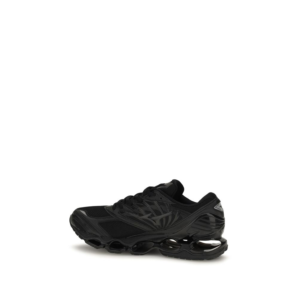 Athletic Sneakers by MIZUNO for men in carbon fabric black showcases an impeccable silhouette, defined by an impeccable athletic style design that perfectly captures the essence of the Men's Athletic Carbon Fabric Sneakers.