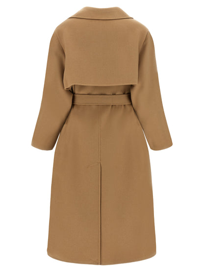 Max Mara Beige Virgin Wool Coat