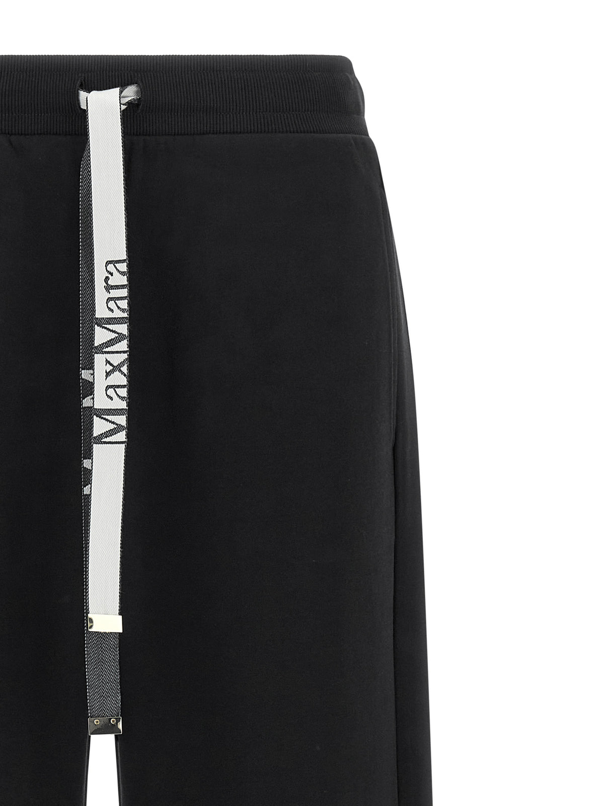 S Max Mara Black Cotton Casual Pants