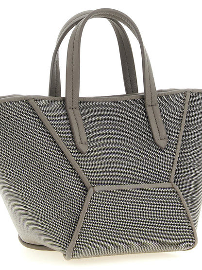 Brunello Cucinelli Gray Calfskin Handbag