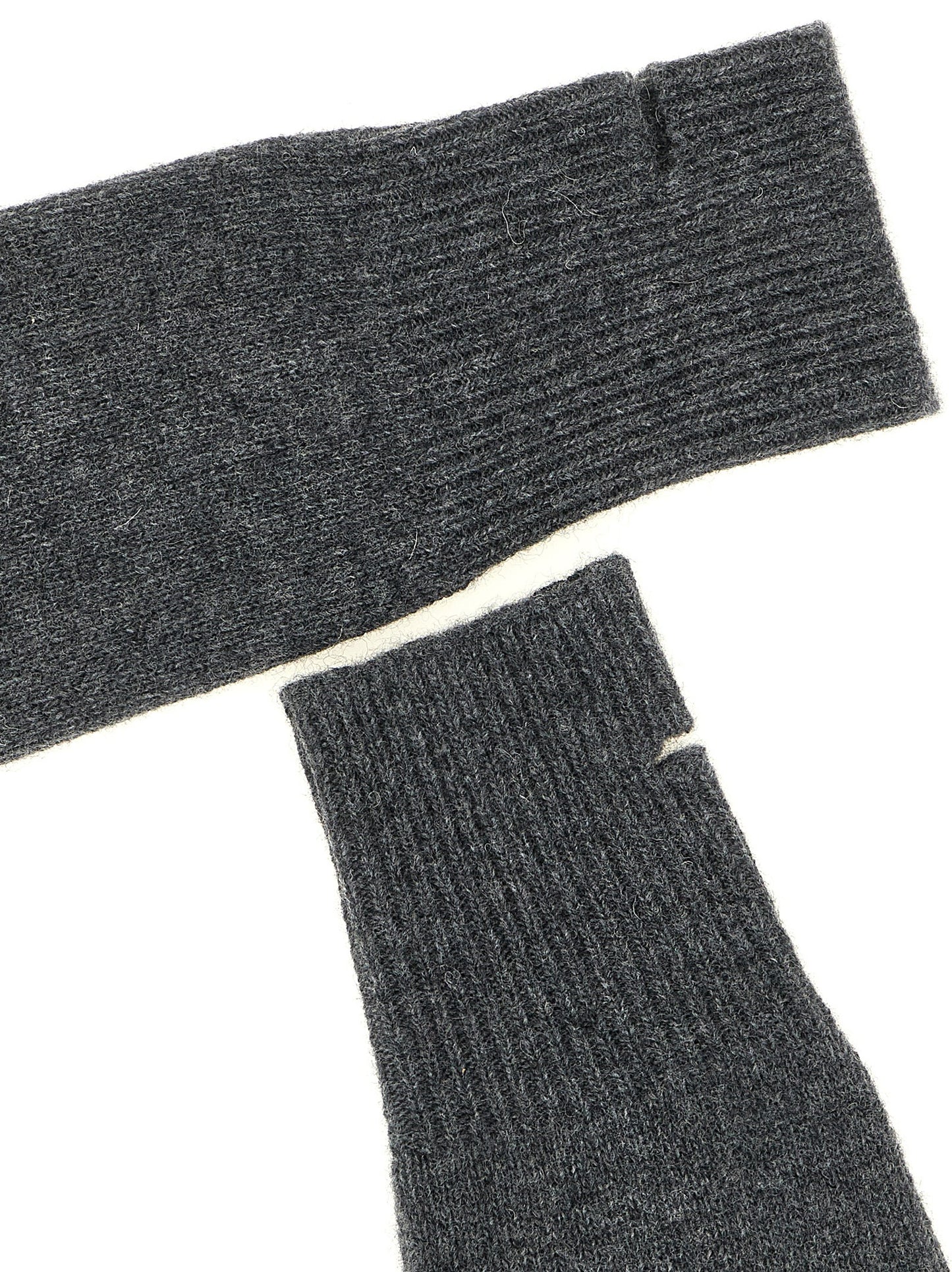 NUDE Gray Wool Gloves