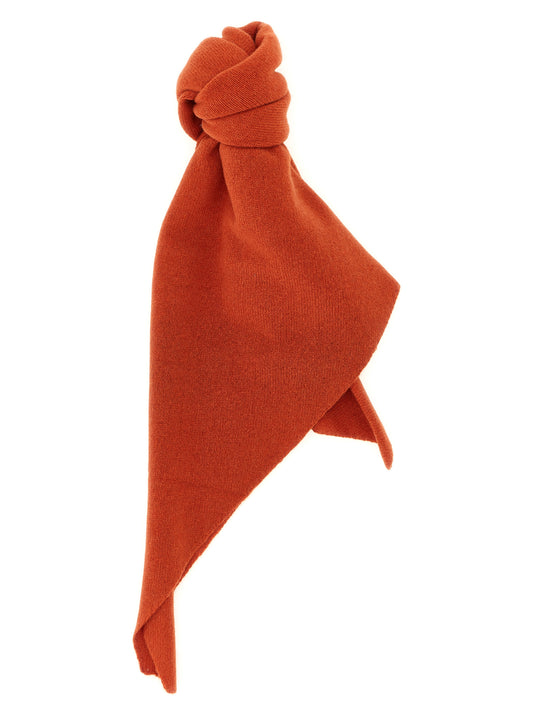 Scarf by NUDE for women in cashmere natural, nude & orange showcases a eye catching silhouette, artfully capturing the essence of the eye catching Cashmere Wrap Scarf design for a sophisticated look.