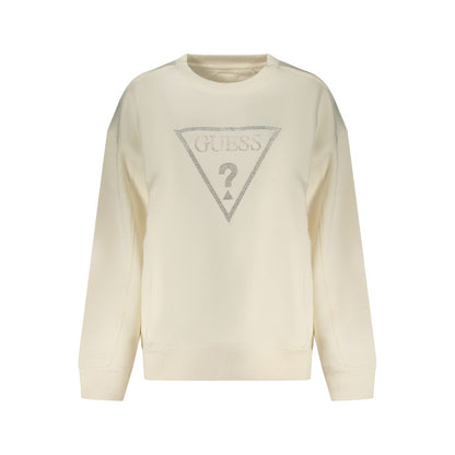 Guess Jeans White Cotton Women Sweatshirt