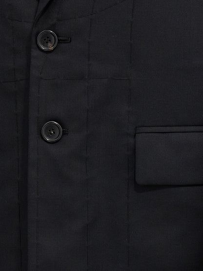 Junya Watanabe Black Wool Coat
