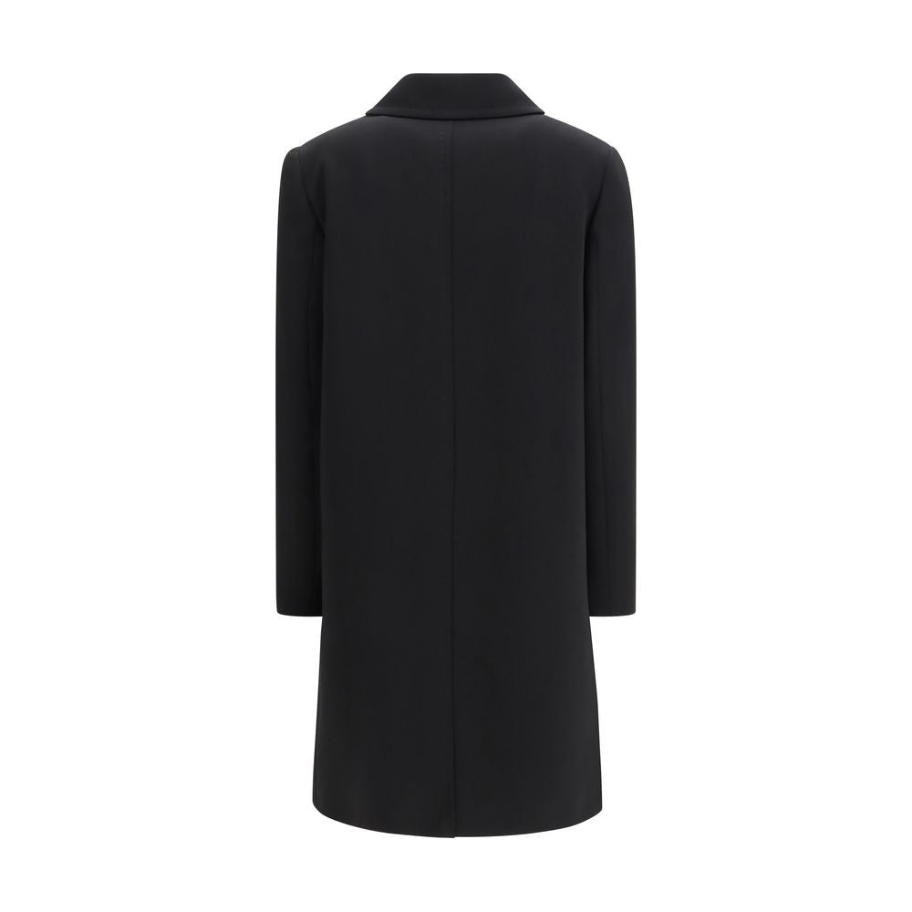 Overcoat by Max Mara for women in acetate & polyester black features a cosy chic silhouette, artfully detailed with a sophisticated and premium pockets for a cosy chic finish.