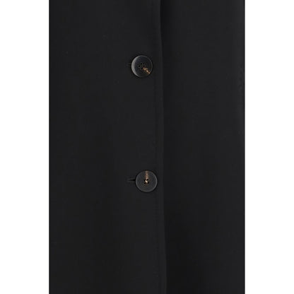Overcoat by Max Mara for women in acetate & polyester black features a cosy chic silhouette, artfully detailed with a sophisticated and premium pockets for a cosy chic finish.