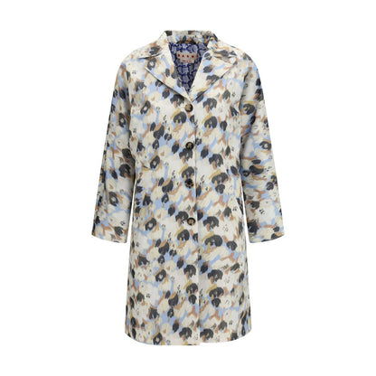 This Parka by Marni for women in polyester multicolor, floral & print presents a enveloping silhouette, meticulously detailed with and a enveloping lapel neckline.