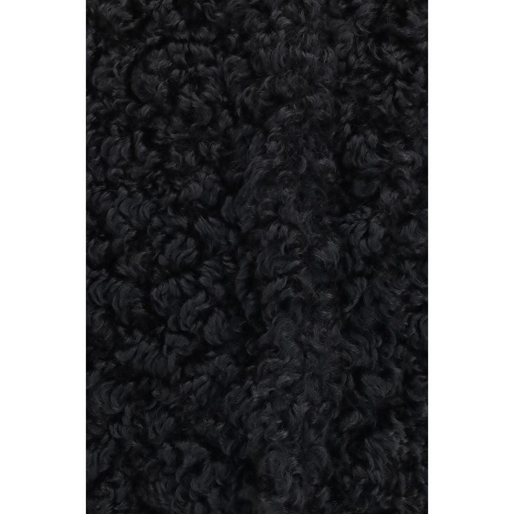 Overcoat by Kristina Ti for women in polyester black presents a luxurious silhouette, showcasing a luxurious and sophisticated pockets for a premium, luxurious look.