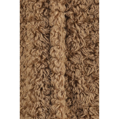 Overcoat by Kristina Ti for women in polyester brown features an voluminous silhouette, showcasing distinct pockets and a voluminous for a truly voluminous aesthetic.