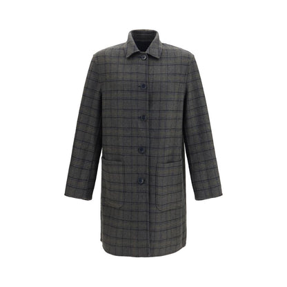 Overcoat by Etro for men in polyamide & merino wool blue features a contemporary silhouette showcasing a contemporary v-neck neckline and refined pockets for a sophisticated finish.