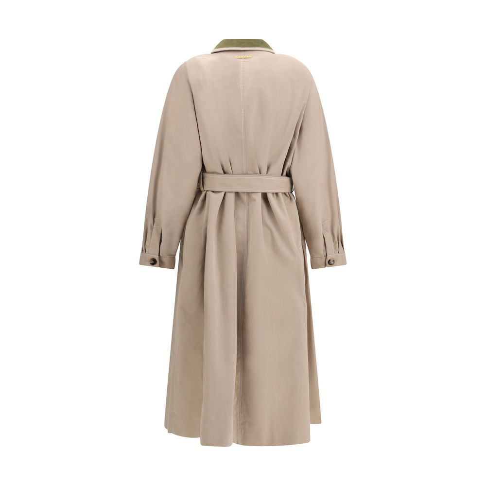 Trench Coat by Marni for women in polyamide leather viscose & cotton and multicolor presents a exquisite silhouette, showcasing a exquisite and functional pockets for an elevated aesthetic.