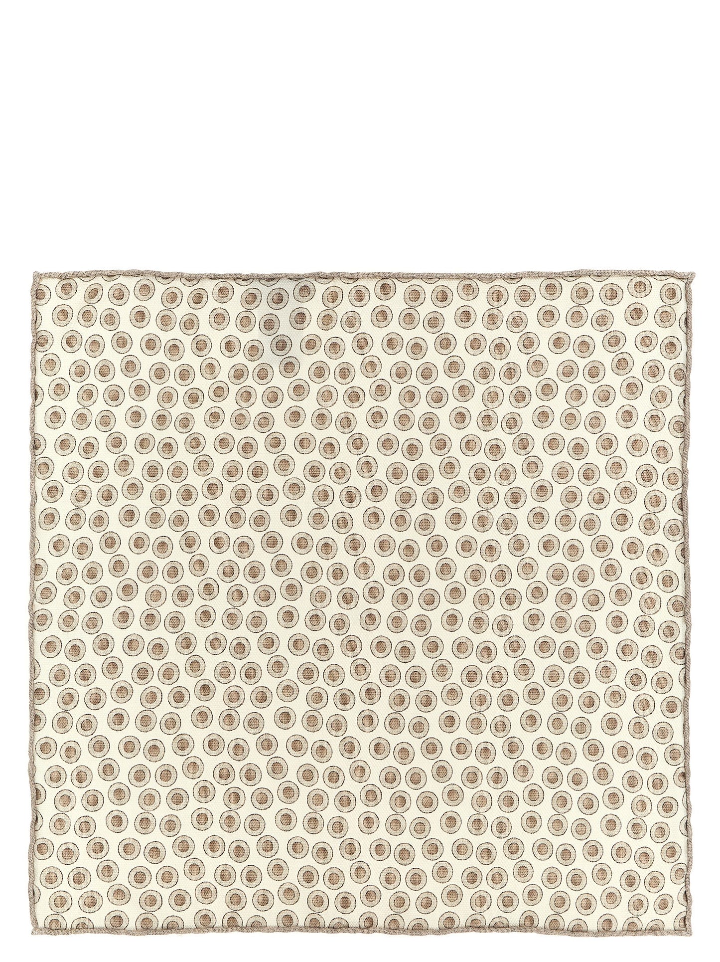 Brunello Cucinelli Beige Silk Foulard