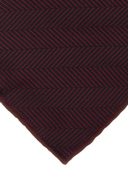 Brunello Cucinelli Bordeaux Silk Pocket Square