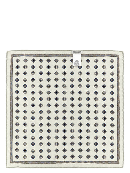 Brunello Cucinelli Multicolor Silk Pocket Square