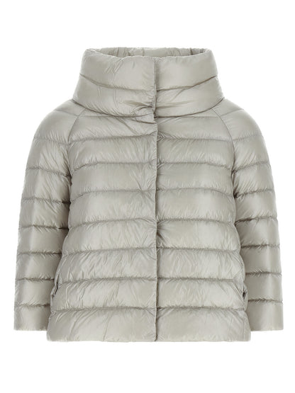 Herno Gray Polyamide Coat