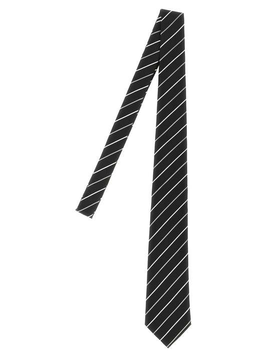 Saint Laurent Black Silk Tie