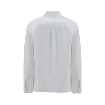 Dress Shirt by Lardini for women in cotton pearl & white presents a discerning silhouette, showcasing a sophisticated and for a truly discerning finish.
