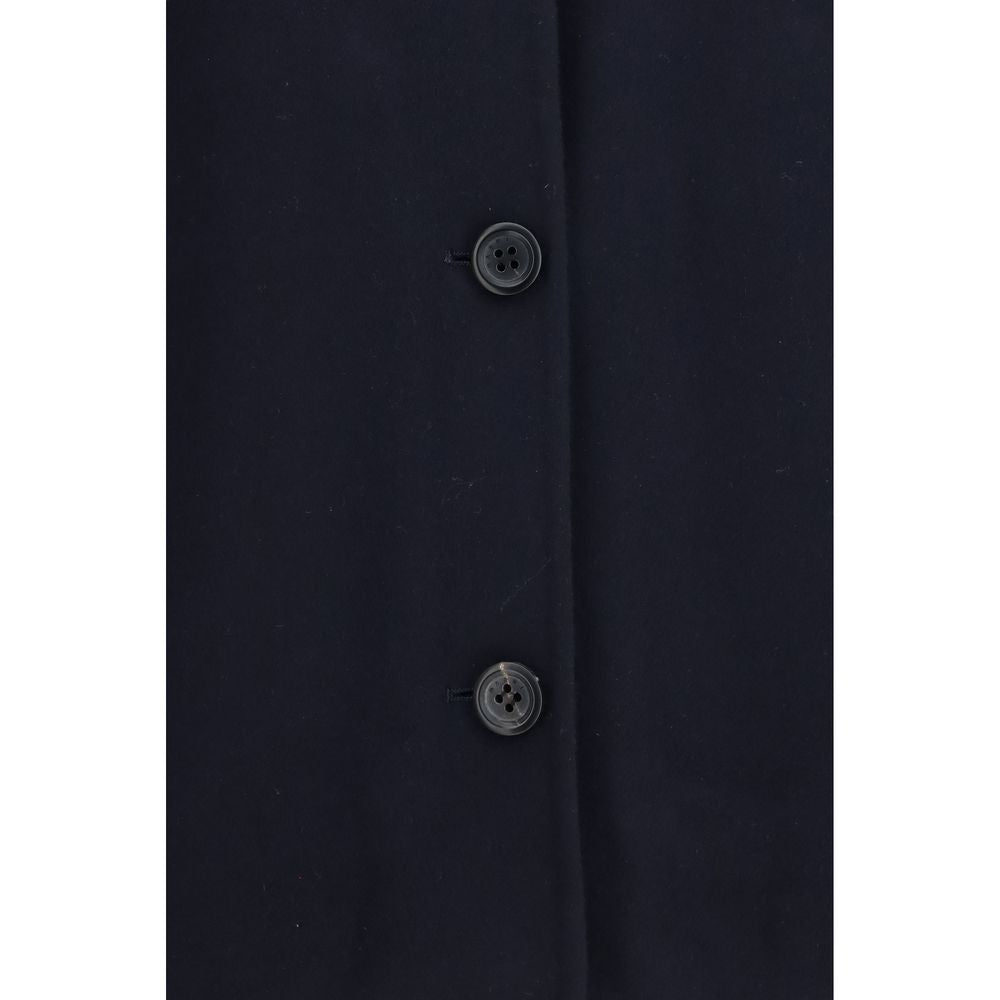 This Jacket by Marni for women in wool blue showcases a magnificent silhouette, meticulously crafted with a distinctive and functional pockets for a magnificent finish.