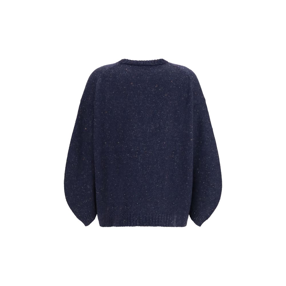 Sweatshirt by Fabiana Filippi for women in polyamide mohair merino & alpaca wool blue features a unrivaled silhouette with a refined crew neckline and unrivaled detailing for a sophisticated look.