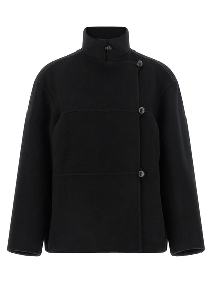 Rohe Black Wool Coat