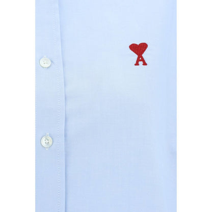 Dress Shirt by Ami Paris for women in cotton blue, featuring a nuanced and nuanced for a sophisticated finish.