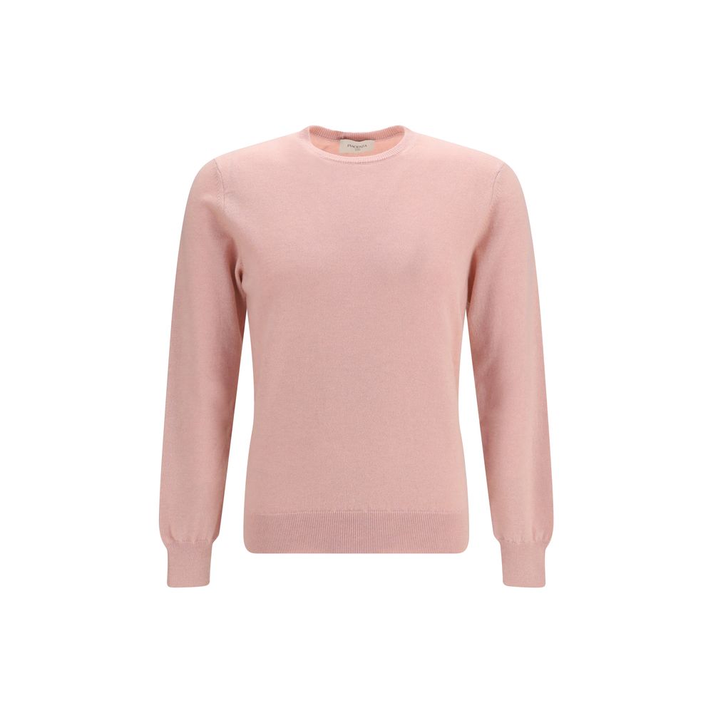 Sweater by Piacenza Cashmere for men in cashmere & capra leather multicolor showcases an masterful silhouette, artfully detailed with a masterful crew neckline and long-sleeve for a sophisticated, premium finish.