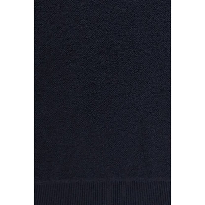 Sweatshirt by Piacenza Cashmere for men in cashmere virgin wool blue features an provocated silhouette, detailed with a provocated and a refined crew neckline for a sophisticated aesthetic.