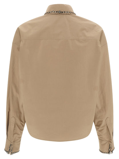 Fabiana Filippi Beige Cotton Blouse