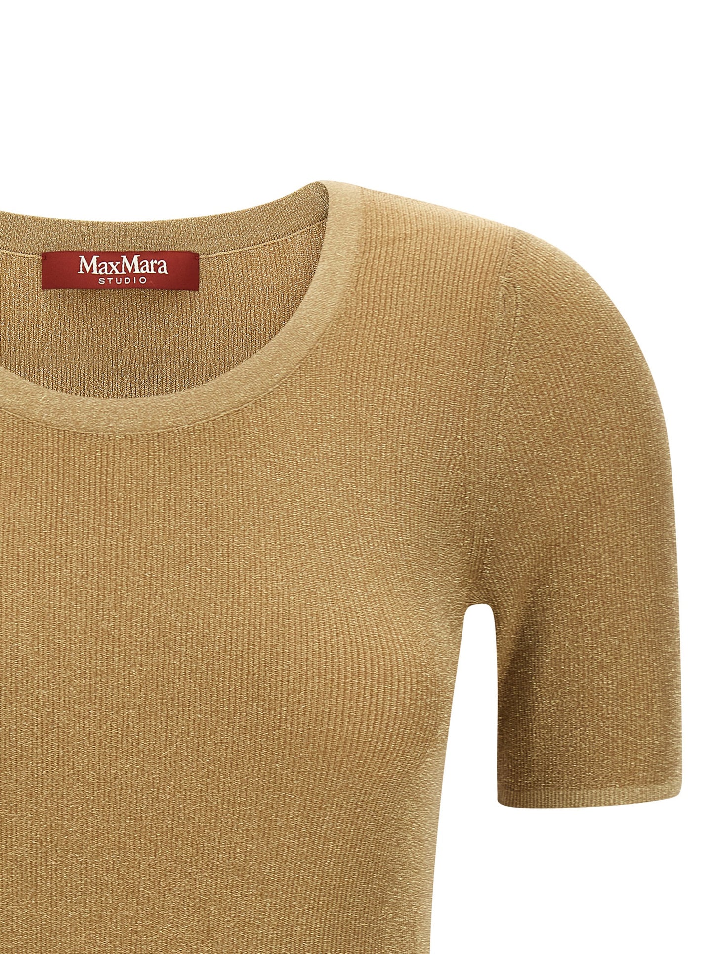 Max Mara Gold Polyamide T-Shirt